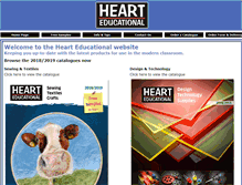 Tablet Screenshot of heart-educational.ie